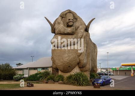 Il monumento Big Merino a Goulburn, New South Wales, Australia Foto Stock