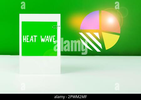 Visualizzazione concettuale Heat Wave, Business idea un periodo prolungato di tempo anormalmente caldo Foto Stock