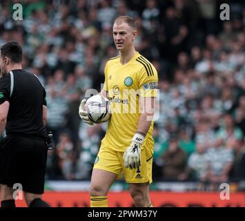 Glasgow, Regno Unito. 30th Apr, 2023. Hampden Park Hampden Park GLASGOW, SCOZIA - 30 APRILE: Il portiere Celtic Joe Hart durante la partita di semifinale della Coppa Scozzese tra Rangers e Celtic ad Hampden Park il 30 aprile 2023 a Glasgow, Scozia. (Foto di Alex Todd/SPP) (Alex Todd/SPP) Credit: SPP Sport Press Photo. /Alamy Live News Foto Stock