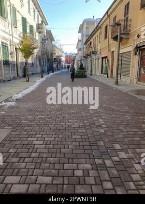 SETTIMO TORINESE, ITALIA - CIRCA DICEMBRE 2022: Vista sul centro storico Foto Stock
