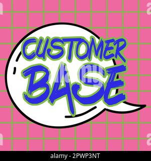 Esposizione concettuale base clienti, vetrina aziendale incoraggiate i clienti ad acquistare il vostro marchio Foto Stock