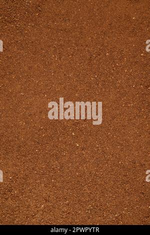 Pila di caffè macinato in polvere di fondo o consistenza, vista dall'alto. Foto Stock