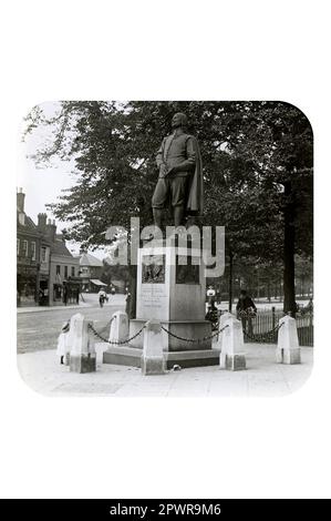 Statua di John Bunyan, Bedford. 1890s Foto Stock