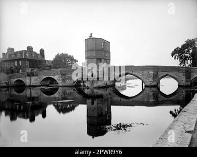 PONTE DI ST IVES CAMBRIDGESHIRE, circa 1890s Foto Stock