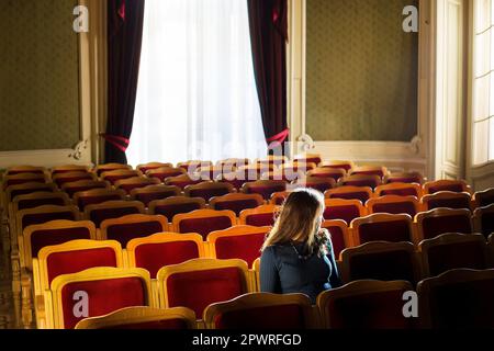 Antiche camere nella Casa degli scienziati. Casa di scienziati di Leopoli. Foto Stock