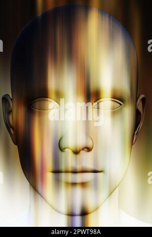 Concetto di illustrazione di intelligenza artificiale Foto Stock