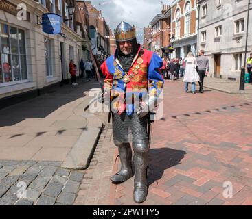 Rochester, Medway, Regno Unito. 1sy maggio 2023. Il Rochester Sweeps Festival 2023, la celebrazione internazionale della musica folk e della danza. Credit: Matthew Chattle/Alamy Live News Foto Stock