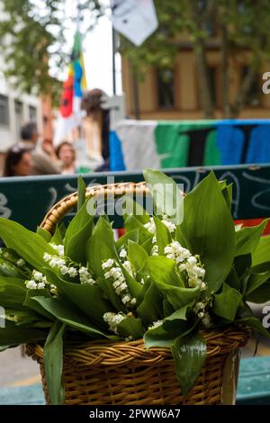 Tolosa, Francia. 01st maggio, 2023. Sciopero e manifestazione il 1st 2023 maggio, 13th° giorno di mobilitazione contro la riforma pensionistica, Festa del lavoro, su invito dell'interUnione. Francia, Tolosa il 1st 2023 maggio. Foto di Patricia Huchot-Boissier/ABACAPRESS.COM Credit: Abaca Press/Alamy Live News Foto Stock