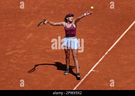 Madrid, Espagne. 01st maggio, 2023. Mirra Andreeva (Rus) durante il Mutua Madrid Open 2023, Masters 1000 torneo di tennis il 1 maggio 2023 a Caja Magica a Madrid, Spagna - Foto Antoine Couvercelle/DPPI Credit: DPPI Media/Alamy Live News Foto Stock