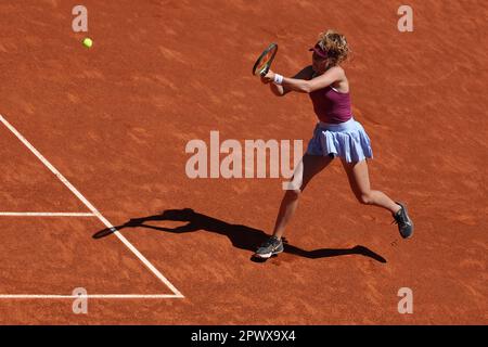 Madrid, Espagne. 01st maggio, 2023. Mirra Andreeva (Rus) durante il Mutua Madrid Open 2023, Masters 1000 torneo di tennis il 1 maggio 2023 a Caja Magica a Madrid, Spagna - Foto Antoine Couvercelle/DPPI Credit: DPPI Media/Alamy Live News Foto Stock