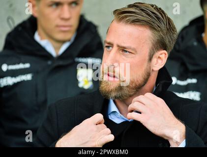 Goteborg, Svezia. 01st maggio, 2023. William Lundin allenatore di IFK Göteborg durante la partita nella Allsvenskan tra Göteborg e Norrköping a Gamla Ullevi a Gothenburg il 1 maggio 2023 Credit: RTC FOTO/Alamy Live News Foto Stock