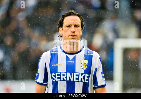 Goteborg, Svezia. 01st maggio, 2023. Gustav Svensson durante la partita nella Allsvenskan tra Göteborg e Norrköping a Gamla Ullevi a Gothenburg il 1 maggio 2023 Credit: RTC FOTO/Alamy Live News Foto Stock