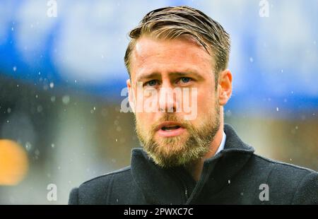 Goteborg, Svezia. 01st maggio, 2023. William Lundin allenatore di IFK Göteborg durante la partita nella Allsvenskan tra Göteborg e Norrköping a Gamla Ullevi a Gothenburg il 1 maggio 2023 Credit: RTC FOTO/Alamy Live News Foto Stock