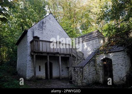 Tudor Merchant's House, museo di St Fagans, Amgueddfa Werin Sain Ffagan. Cardiff. Presa 2023. Foto Stock