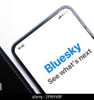 App per social network Blusky Foto Stock