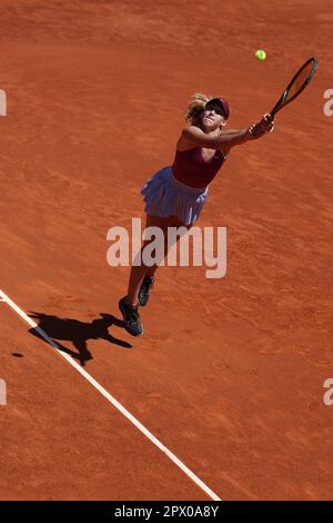 Mirra Andreeva (Rus) durante il Mutua Madrid Open 2023, Masters 1000 torneo di tennis il 1 maggio 2023 a Caja Magica a Madrid, Spagna - Photo: Antoine Couvercelle/DPPI/LiveMedia Foto Stock