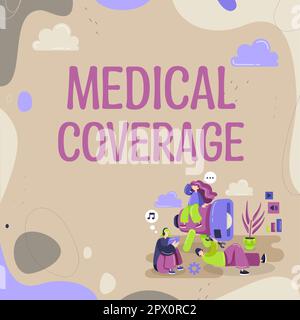Didascalia concettuale copertura medica, approccio aziendale inclusione nell'ambito di una polizza assicurativa o di un piano di protezione medica Foto Stock