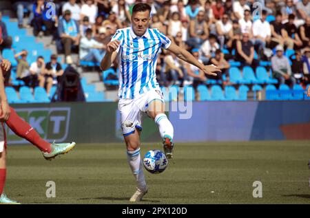 Gabriele Moncini (Spal) durante il Campionato Italiano di Calcio Serie BKT 2022/2023 partita Spal vs Perugia allo stadio Paolo Mazza - Ferrara, Ital Foto Stock