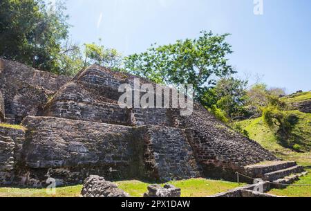 Xunantunich Maya rovine in Belize Foto Stock