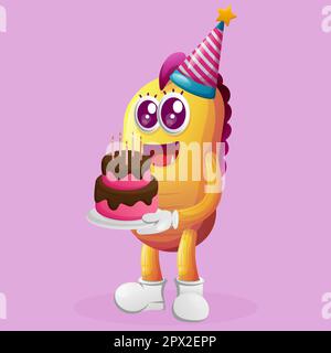 Buon compleanno Sticker Social Media messaggio di rete Design badge  Immagine e Vettoriale - Alamy