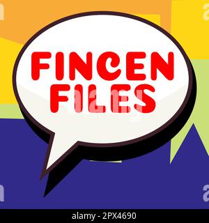 Scrittura di testo con file FinCEN, Word per le operazioni in attività e passività finanziarie Foto Stock