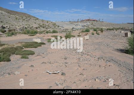 Condizioni di siccità a Callville Bay al Lago Mead in Nevada. Foto Stock