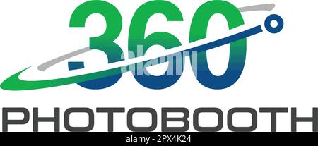 Design minimalista del logo DELLO STAND FOTOGRAFICO numero 360 Illustrazione Vettoriale