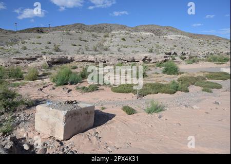 Condizioni di siccità a Callville Bay al Lago Mead in Nevada. Foto Stock