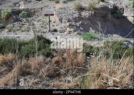 Condizioni di siccità a Callville Bay al Lago Mead in Nevada. Foto Stock