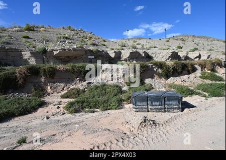 Condizioni di siccità a Callville Bay al Lago Mead in Nevada. Foto Stock