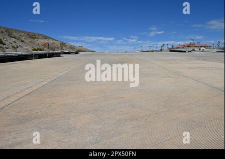 Condizioni di siccità a Callville Bay al Lago Mead in Nevada. Foto Stock