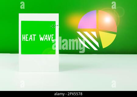 Visualizzazione concettuale Heat Wave, Business idea un periodo prolungato di tempo anormalmente caldo Foto Stock