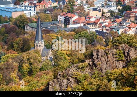 Bode Valley in autunno Harz Foto Stock