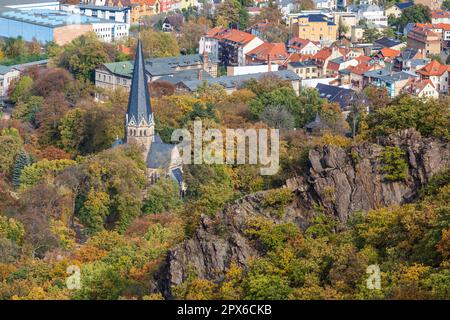 Bode Valley in autunno Harz Foto Stock