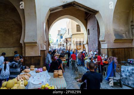 Bab Semmarine, Fes el-Jdid, Fez, marocco, africa Foto Stock