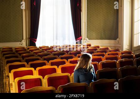 Antiche camere nella Casa degli scienziati. Casa di scienziati di Leopoli. Foto Stock