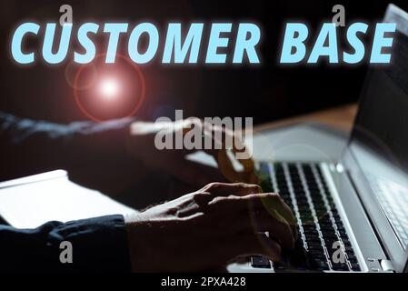 Didascalia concettuale base clienti, foto concettuale incoraggiate i clienti ad acquistare il vostro marchio Foto Stock