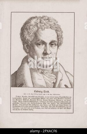 Johann Ludwig Tieck (1773 – 1853) è stato un . Fu uno dei padri fondatori del movimento romantico nei secoli tardo 18th e all'inizio del 19th. Foto Stock