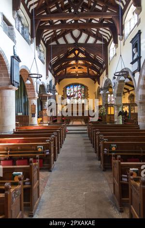 Sedbergh, Yorkshire Dales, Regno Unito - 20 aprile 2019: Interno della Chiesa di Sant'Andrea. Chiesa parrocchiale anglicana. Foto Stock