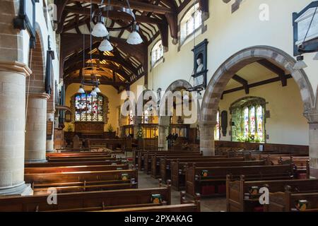 Sedbergh, Yorkshire Dales, Regno Unito - 20 aprile 2019: Interno della Chiesa di Sant'Andrea. Chiesa parrocchiale anglicana. Foto Stock