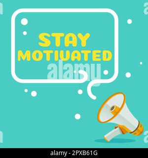 Ispirazione mostrando segno soggiorno motivato, foto concettuale ricompensa voi stessi ogni volta che raggiungete un obiettivo con conoscenza Foto Stock