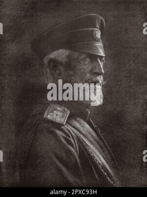 Wolrd Guerra I. Il vincitore della Vistola e del San. Granduca Nikolai Nikolaevich, Generalissimo degli eserciti russi Foto Stock