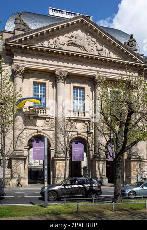 La Biblioteca di Stato di Berlino, boulevard Unter den Linden, Berlino, Germania. Die Staatsbibliothek zu Berlin, Boulevard Unter den Linden, Berlino, Deutschland Foto Stock