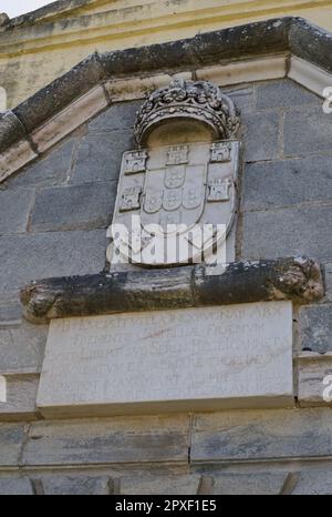 Elvas, Portogallo - 30 marzo 2023: Il Forte Santa Luzia si trova ad Alentejo, nella città di Elvas, distretto di Portalegre. Faceva parte della difesa di Foto Stock