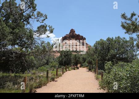 Il sentiero Bell Rock è un percorso di 3,6 km circa. a sud di Sedona, Arizona, Stati Uniti nella contea di Yavapai Foto Stock