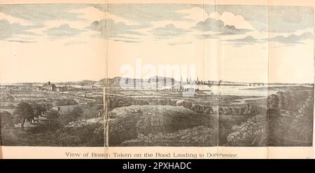 'Antique views of ye towne of Boston' (1882) Foto Stock