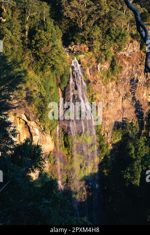 Le Morans Falls, una cascata a tuffo sul Morans Creek Foto Stock