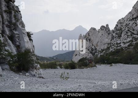 Montagne la Huasteca, Santa Catarina, Messico Foto Stock