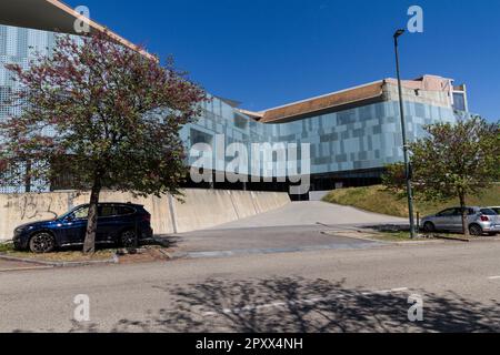 Vista esterna DI MAUTO, Museo dell'automobile di Torino Foto Stock