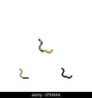 Lettere alfabetiche iniziali logo monogramma LZ, ZL, Z e L. Illustrazione Vettoriale